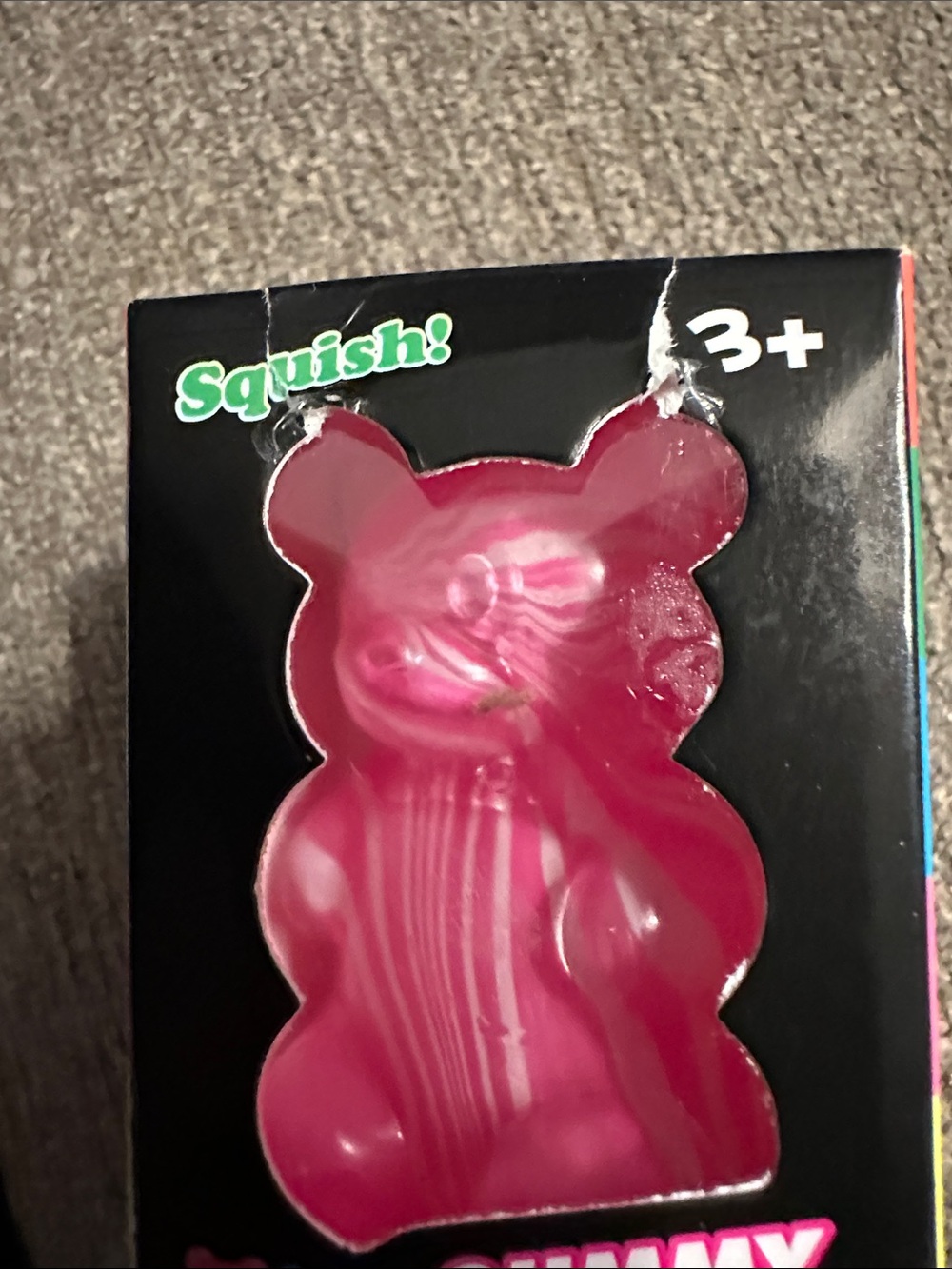 Squish! Pink Gummy Bear Squishy Toy